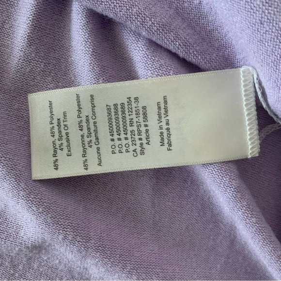 Wilfred Free Aritzia Small Esther T Shirt Short Sleeve Jersey Knit Lilac Purple - Picture 7 of 7